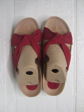 KMB Flat Sandals Knotted Slide - Size 9/9.5